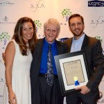 Honoree Adi Jaffe of Alternatives Addiction Treatment, Jim Christopher and Sophie Jaffe.