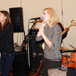 The band plays with Deborah Falconer
