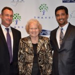 Board president Arthur Lessard, Ruth Hollman and Board member Andrew Segovia